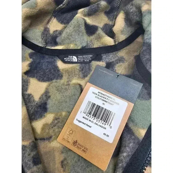 The North Face Kids' XL Glacier Full Zip Hooded Jacket NWT - Picture 5 of 8